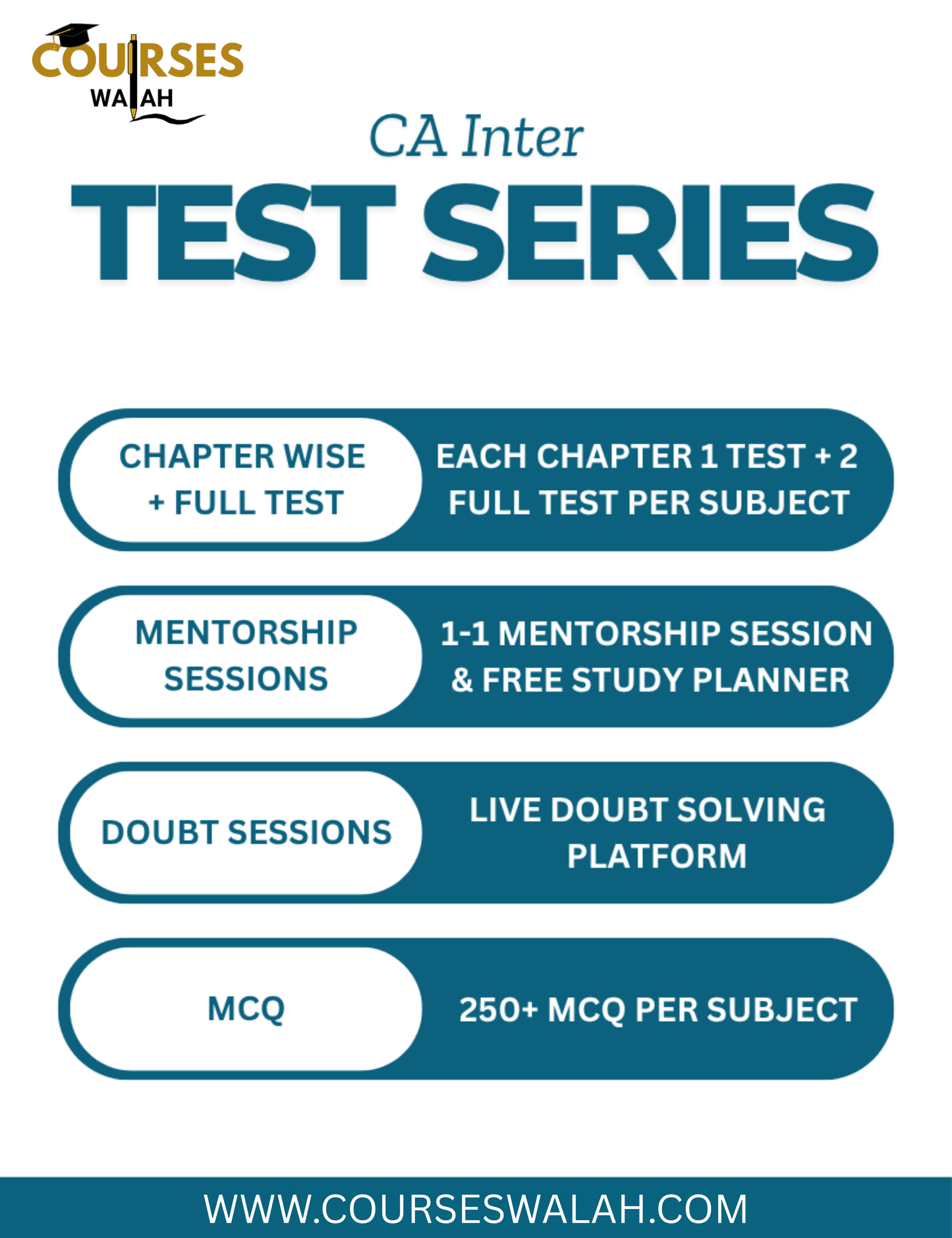 CA Inter Full Group Chapter Wise with Full Test Series for Jan 26