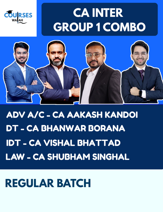 CA Inter Group 1 Full Course Combo By CA Aakash Kandoi, CA Bhanwar Borana, CA Vishal Bhattad and CA Shubham Singhal