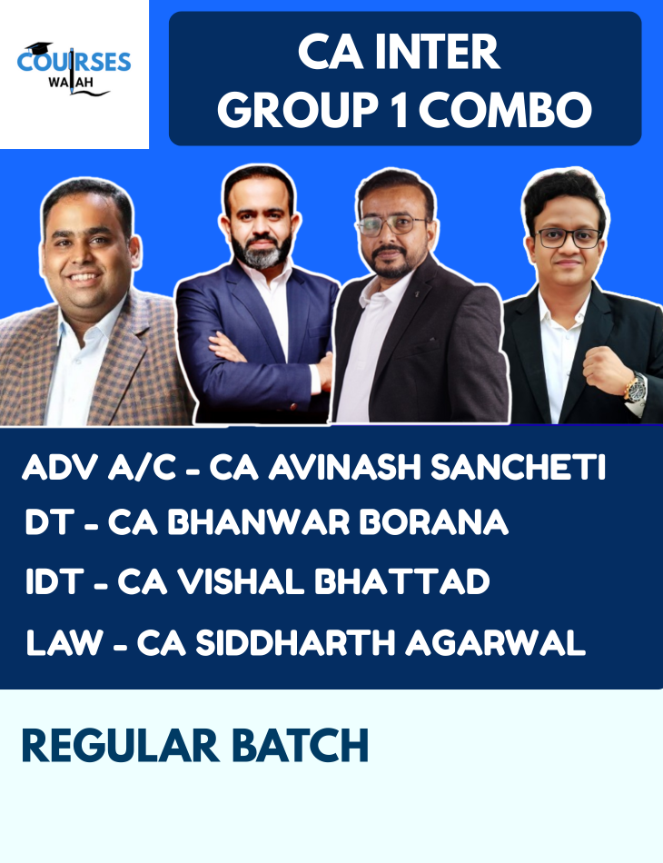 CA Inter Group 1 Full Course Combo By CA Avinash Sancheti, CA Bhanwar Borana, CA Vishal Bhattad and CA Siddharth Agarwal