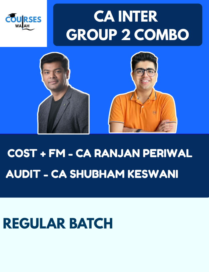 CA Inter Group 2 Full Course Combo By CA Ranjan Periwal and CA Shubham Keswani (Cost, FM & Audit)