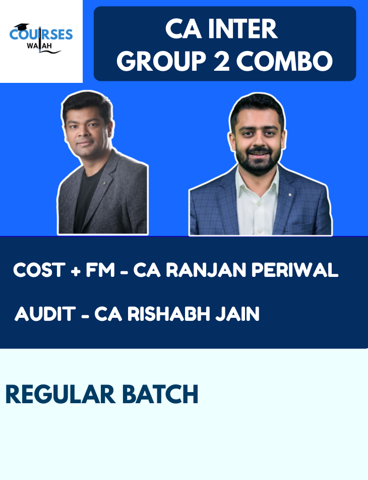 CA Inter Group 2 Full Course Combo By CA Ranjan Periwal and CA Rishabh Jain (Cost, FM & Audit)