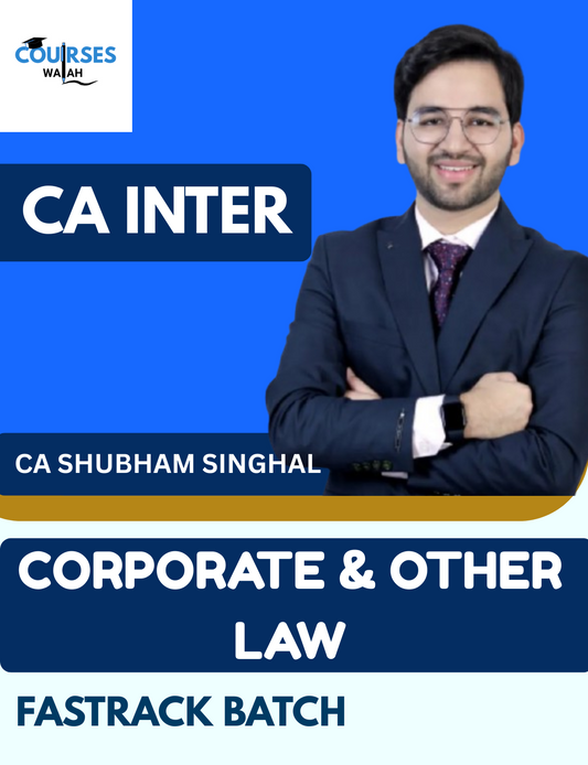CA Inter Law Exam-Oriented Live Guidance Batch By CA Shubham Singhal