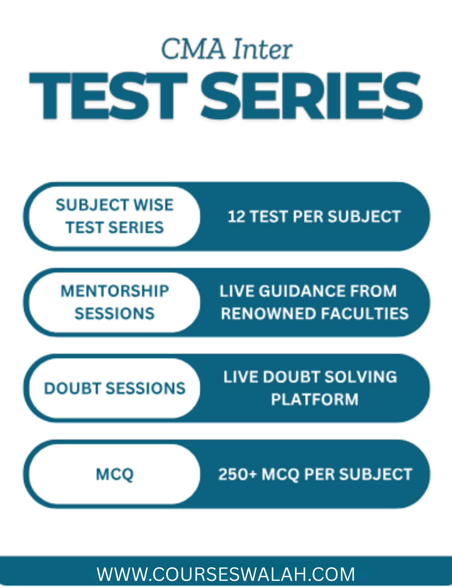 CMA Inter Subject Wise Test Series for Dec 25